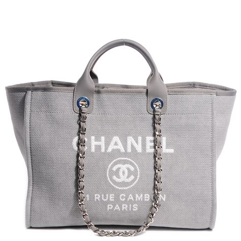 chanel deauville canvas tote bag.